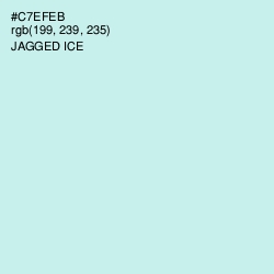 #C7EFEB - Jagged Ice Color Image